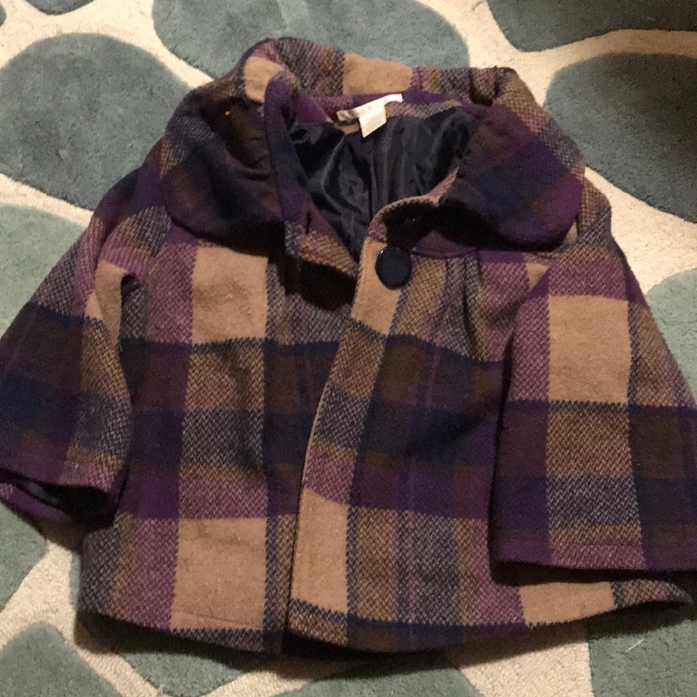 Charlotte Russe Classic Plaid cropped jacket